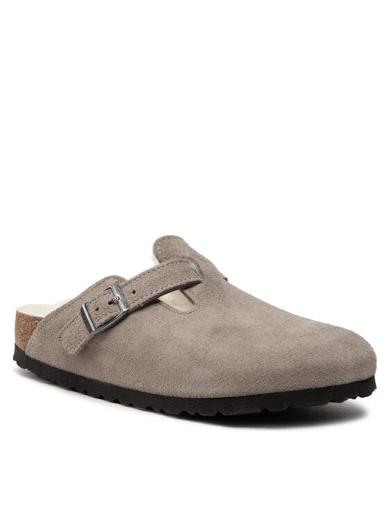 Birkenstock Пантофи Birkenstock Boston Vl/ Shearling 1017651 Сив