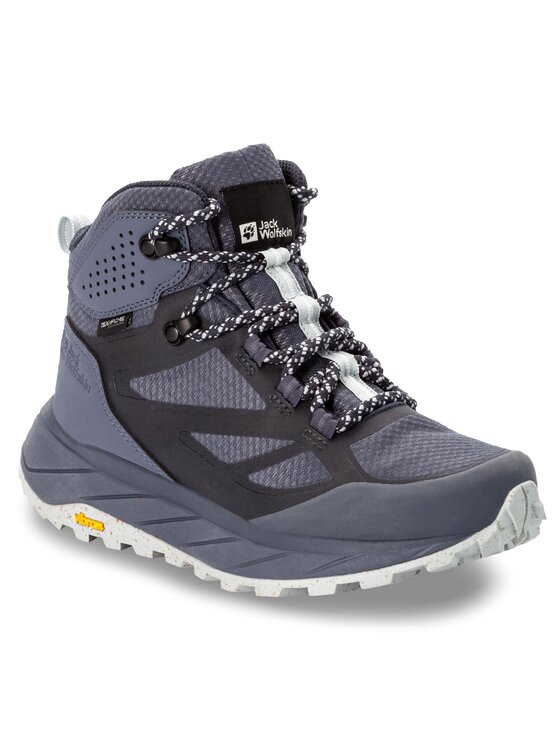 Jack Wolfskin Трекінгові черевики Jack Wolfskin Terraventure Texapore Mid W 4049991 Сірий