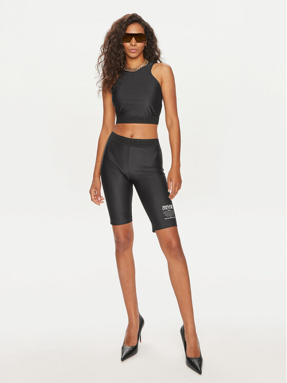 Versace Jeans Couture Versace Jeans Couture Marškinėliai 76HAM227 Juoda Skinny Fit