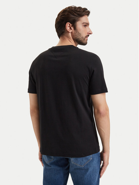 Tommy Hilfiger Tommy Hilfiger Camiseta Brand Love MW0MW44882 Negro Regular Fit