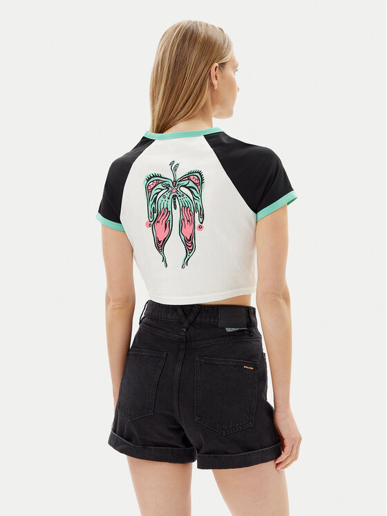 Volcom Volcom T-shirt Alix 2 B3512506 Bianco Slim Fit