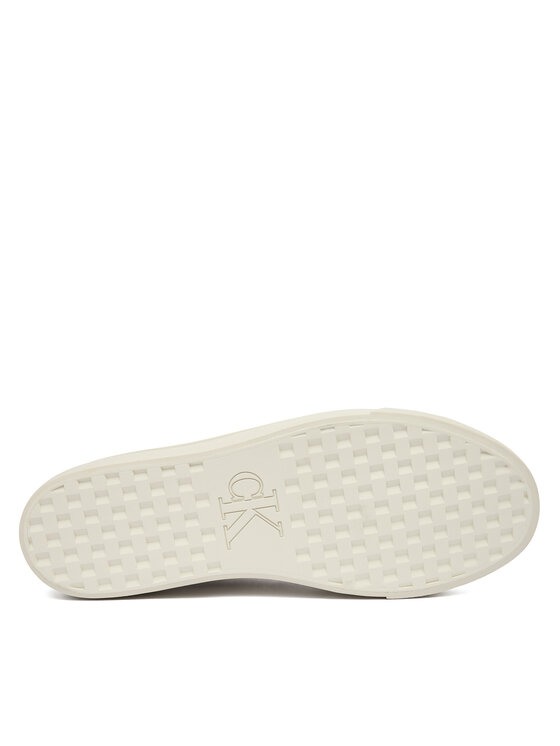 Calvin Klein Сникърси Calvin Klein Vulc Flatform Lace Up Moire YW0YW02012 Кафяв