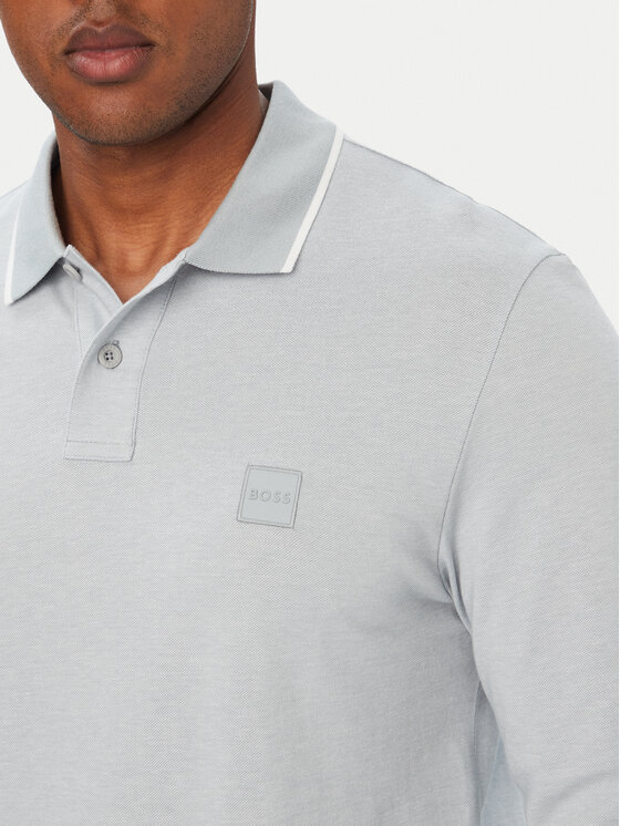 BOSS BOSS Polo PasserfordLong 50566186 Gris Regular Fit