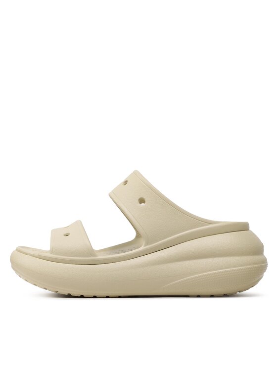 Crocs Чехли Crocs Classic Crush Sandal 207670 Бежов