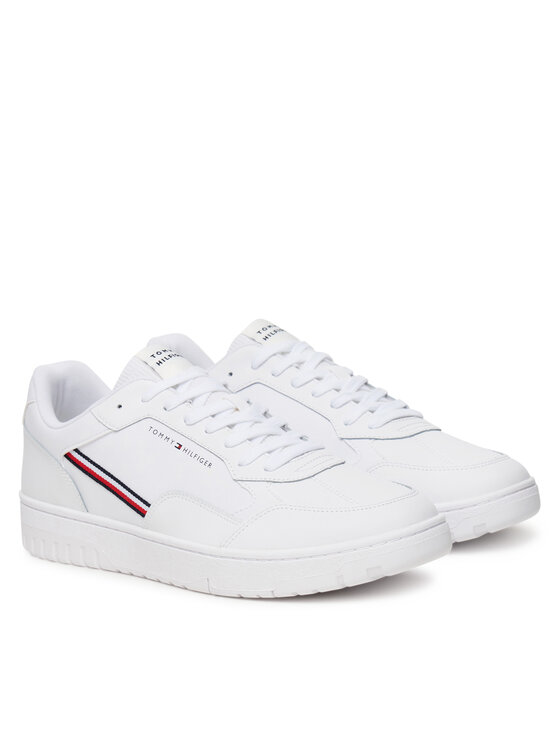 Tommy Hilfiger Superge Tommy Hilfiger Th Basket Core Stripes FM0FM05631 Bela