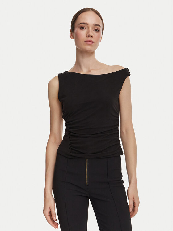 Guess Guess Топ W6YP38 K4517 Чорний Slim Fit
