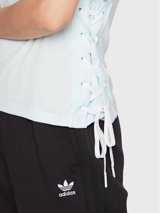 adidas adidas Футболка Always Original Laced HK5063 Блакитний Loose Fit