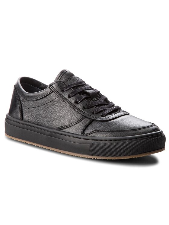 Tommy Hilfiger Superge Tommy Hilfiger Pebbled Leather Low FM0FM01684 Črna