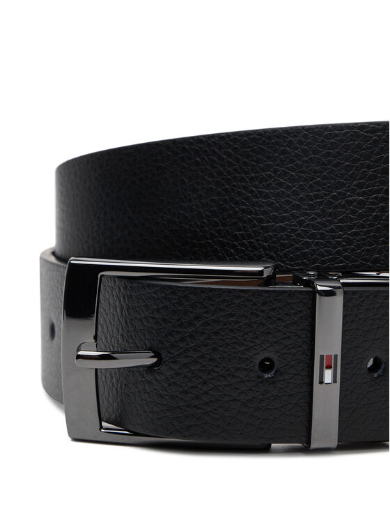Tommy Hilfiger Pánsky opasok Tommy Hilfiger Adan Reversible 3.5 AM0AM13173 Čierna