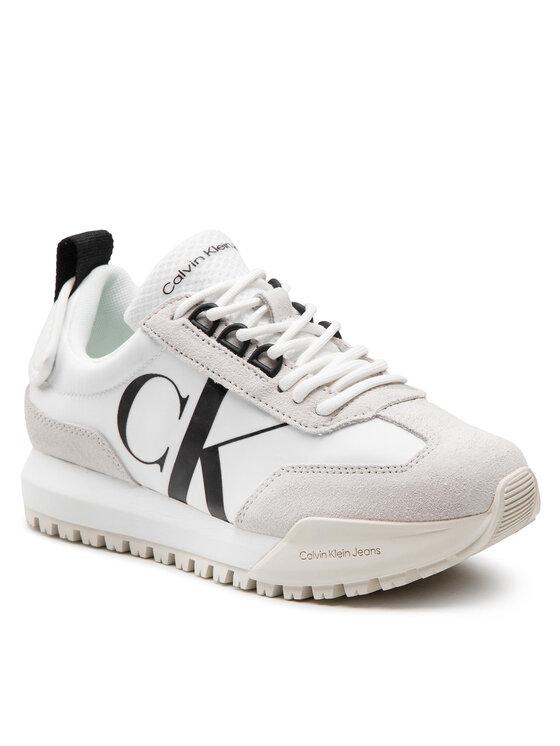 Calvin Klein Jeans Tenisice Calvin Klein Jeans New Retro Runner Laceup Low YW0YW00683 Bijela