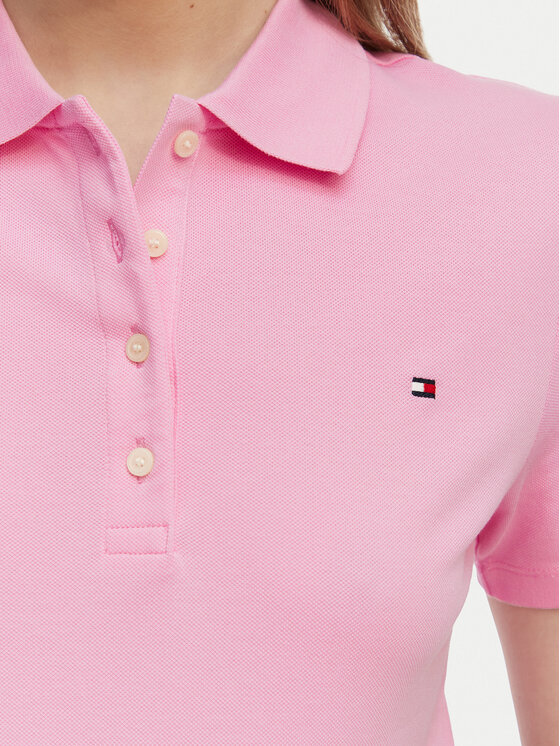 Tommy Hilfiger Tommy Hilfiger Polo 1985 WW0WW43225 Rosa claro Slim Fit