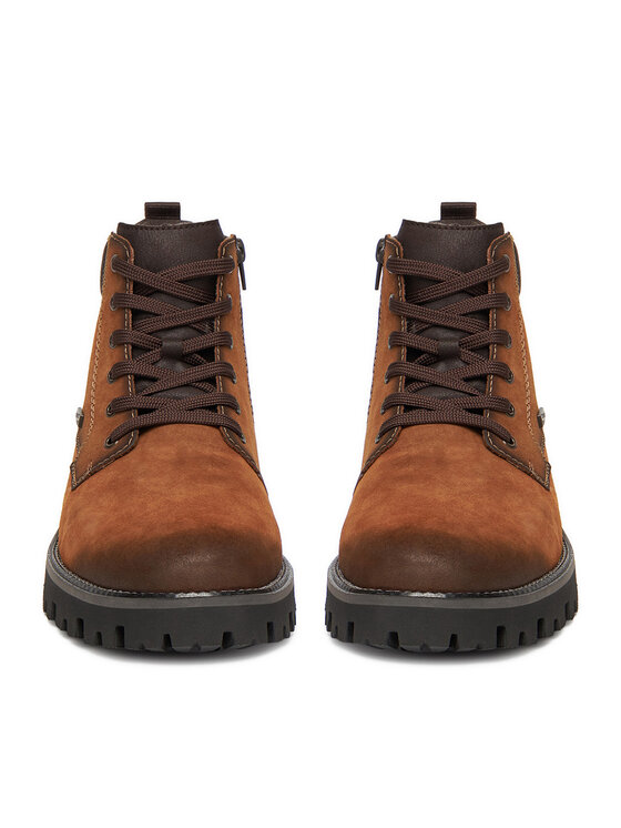 Rieker Šnurovacia obuv Rieker CEO-30440-24 Hnedá