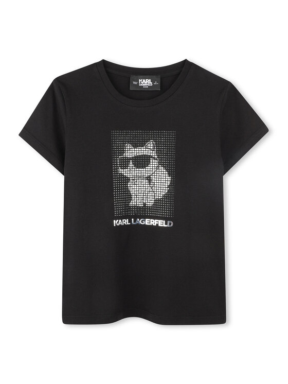 Karl Lagerfeld Kids Karl Lagerfeld Kids Футболка Z30489 S Чорний Regular Fit