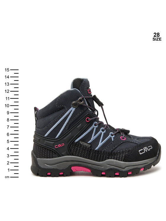 CMP Trekingová obuv CMP Kids Rigel Mid Trekking Shoes Wp 3Q12944 Černá