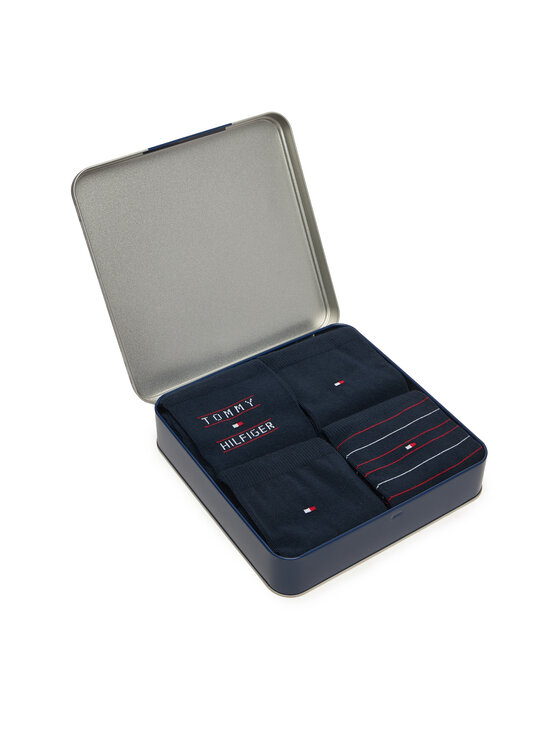 Tommy Hilfiger Dlhé ponožky Tommy Hilfiger 701241158 Tmavomodrá
