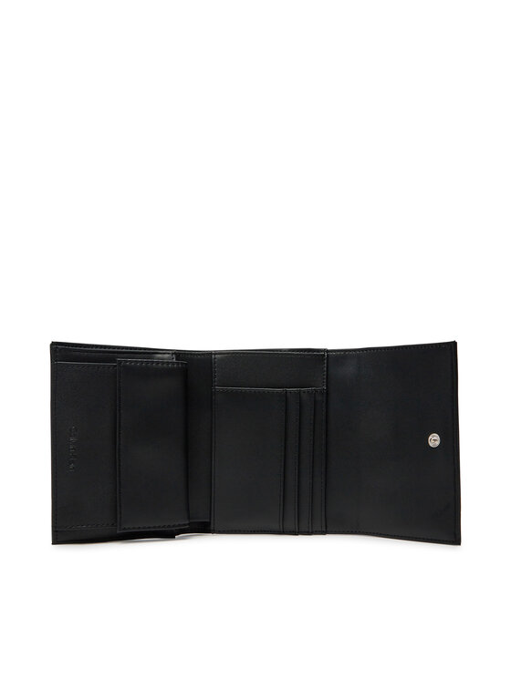 Calvin Klein Peněženka Calvin Klein Ck Daily Medium Trifold_Tex K60K612945 Černá