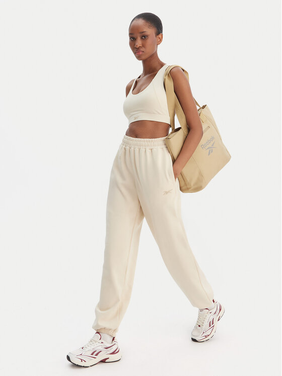 Reebok Reebok Donji dio trenerke Reebok x Ewa Chodakowska RK25621CCW Bež Relaxed Fit