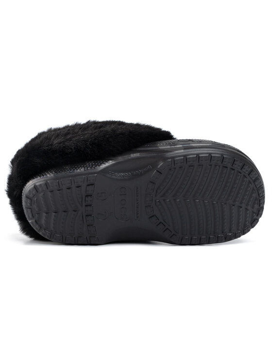 Crocs Papuče Crocs Classic Mammoth Luxemetallic C 205921 Čierna
