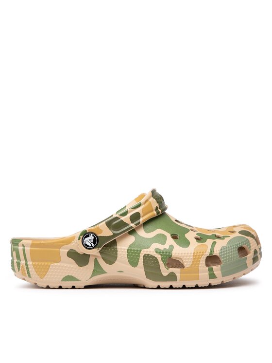 Crocs Šľapky Crocs Classic Printed Camo Clog 206454 Zelená