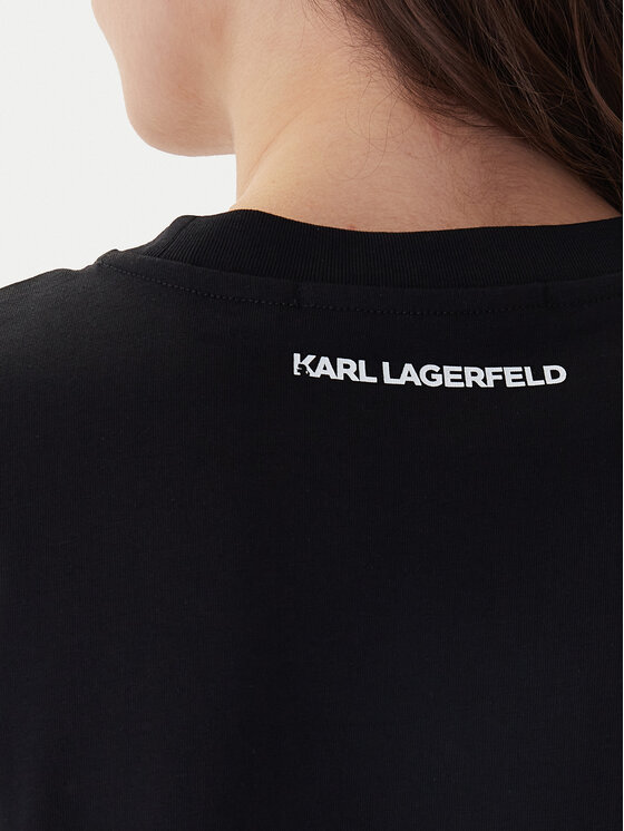 KARL LAGERFELD KARL LAGERFELD Camiseta B1W17091 Negro Regular Fit