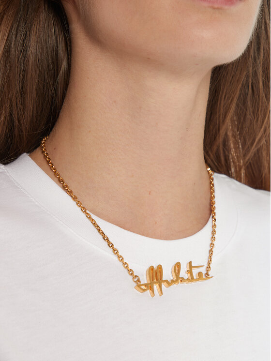 Off-White Ogrlica Off-White OWOB026R21MET0017600 Zlata