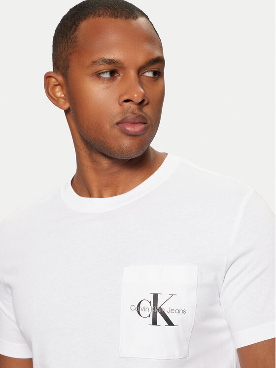 Calvin Klein Jeans Calvin Klein Jeans T-shirt J30J320936 Bianco Slim Fit