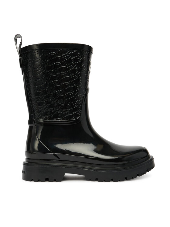 KARL LAGERFELD Cizme de cauciuc KARL LAGERFELD KL47170 Negru
