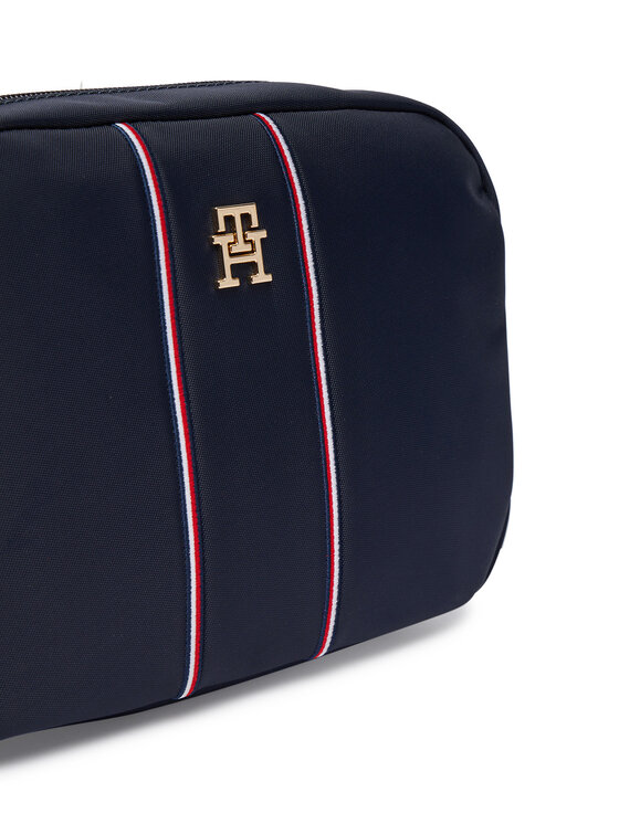 Tommy Hilfiger Ročna torba Tommy Hilfiger Popette Camera Bag Corp AW0AW17710 Mornarsko modra