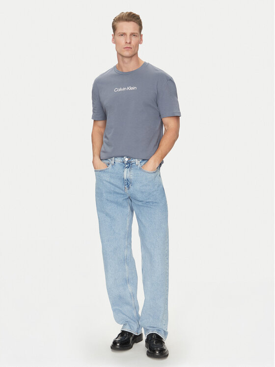 Calvin Klein Calvin Klein Majica Hero K10K111346 Siva Regular Fit
