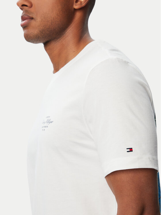 Tommy Hilfiger Tommy Hilfiger Camiseta Nautical MW0MW44258 Blanco Regular Fit
