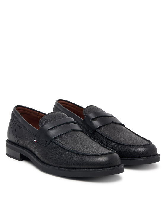 Tommy Hilfiger Lordsy Tommy Hilfiger Lth Mix Dress Hilfiger Loafer FM0FM06087 Čierna