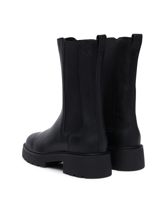 Calvin Klein Ghete Jodhpur Calvin Klein Chunky High Chelsea YW0YW01909 Negru