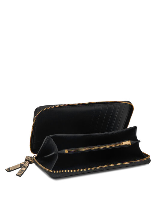 Tommy Hilfiger Portofel Tommy Hilfiger Th Leather Lrg Za Wallet AW0AW18941 Negru