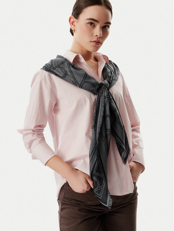 Calvin Klein Бандана Calvin Klein Emblem Aop Contrast Lw Square Sc LV04F8077G Черен