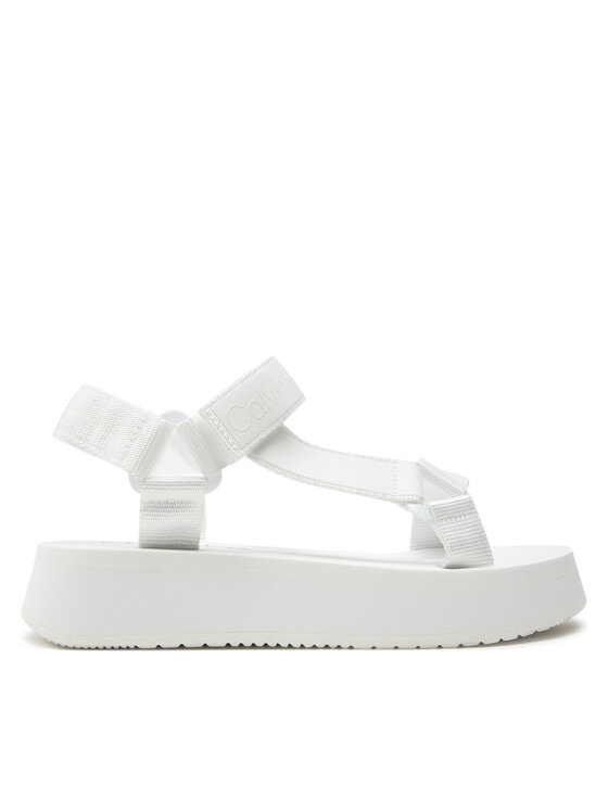Calvin Klein Jeans Sandale Calvin Klein Jeans Sandal Velcro Webbing Dc YW0YW01353 Alb
