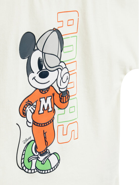 adidas adidas Футболка Disney Mickey Mouse JL9169 Білий Loose Fit