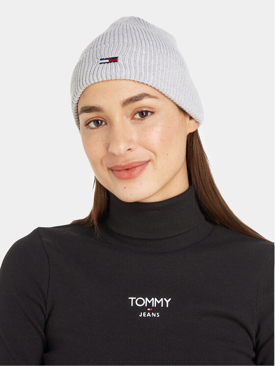 Tommy Jeans Čepice Tommy Jeans Tjw Flag Beanie AW0AW15474 Šedá