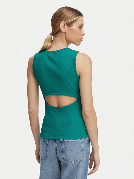 Calvin Klein Jeans Calvin Klein Jeans Top LV047F246G Verde oscuro Slim Fit