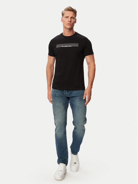 Karl Lagerfeld Jeans Karl Lagerfeld Jeans Camiseta B3M17001 Negro Slim Fit
