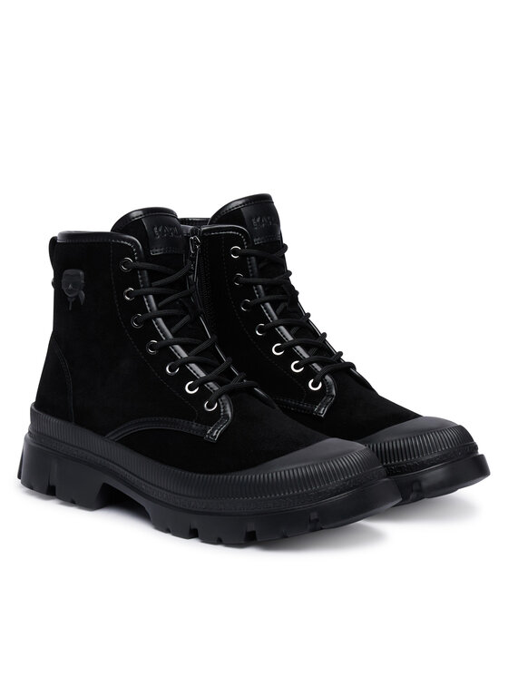 KARL LAGERFELD Черевики KARL LAGERFELD Trekka Mens Nft KL25252 Чорний