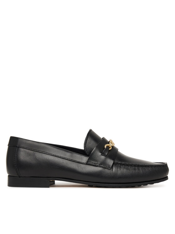 Tommy Hilfiger Lords Tommy Hilfiger Th Chain Leather Loafer FW0FW08956 Negru