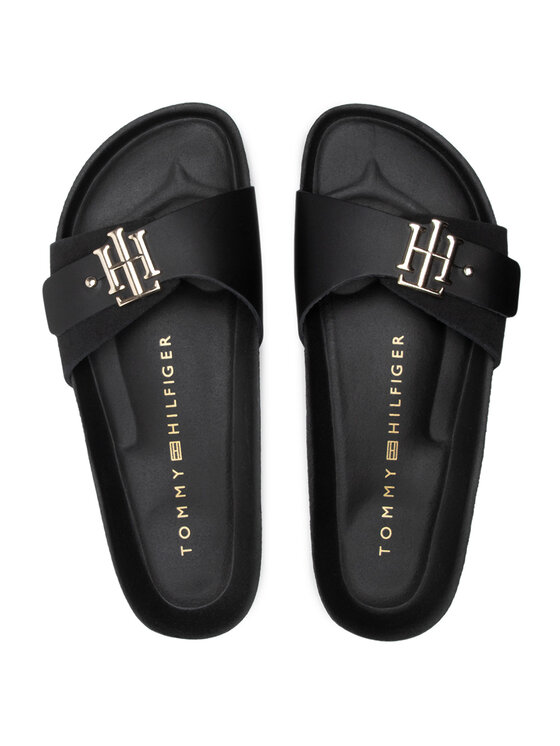 Tommy Hilfiger Šľapky Tommy Hilfiger Th Molded Footbed Sandal FW0FW05622 Čierna