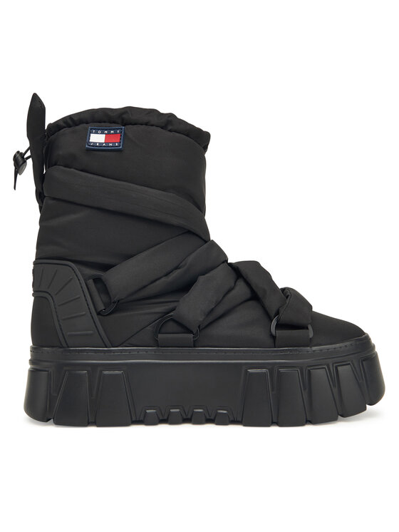 Tommy Jeans Śniegowce Tommy Jeans Tjw Chunky Snow Boot Nylon EN0EN02842 Czarny