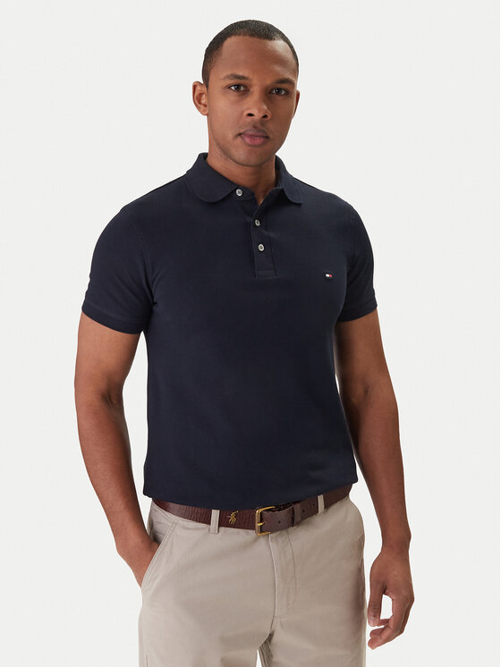 Tommy Hilfiger Tommy Hilfiger Polo 1985 MW0MW17771 Σκούρο μπλε Slim Fit