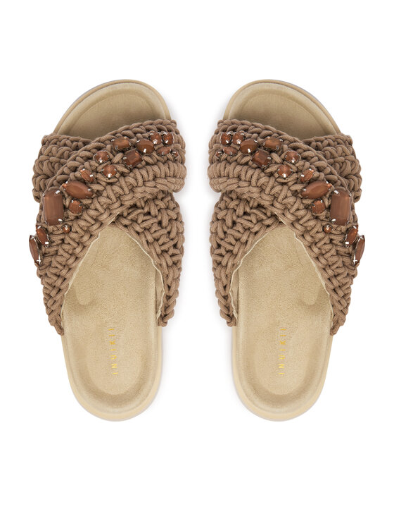 Inuikii Шльопанці Inuikii Woven Stones 1004.003.0073 Світло-бежевий