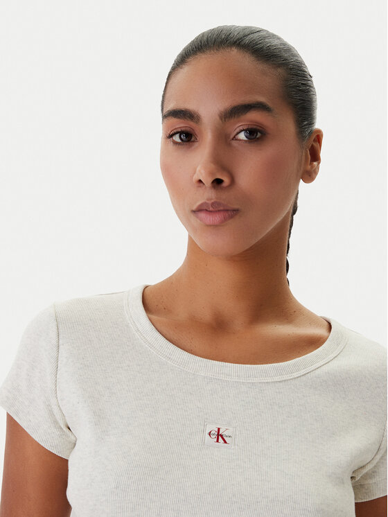 Calvin Klein Jeans Calvin Klein Jeans Camiseta LV047C200G Beis Slim Fit