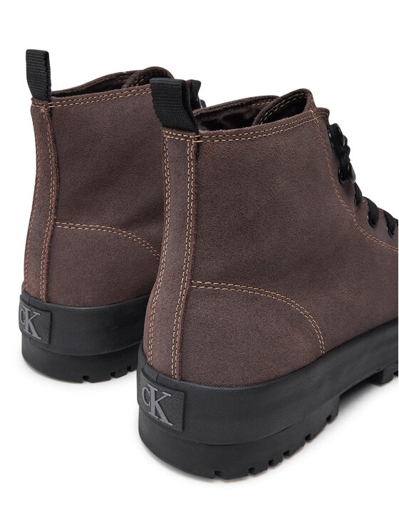 Calvin Klein Jeans Pohodni čevlji Calvin Klein Jeans Lugged Hybrid High Laceup Auth YM0YM01092 Rjava