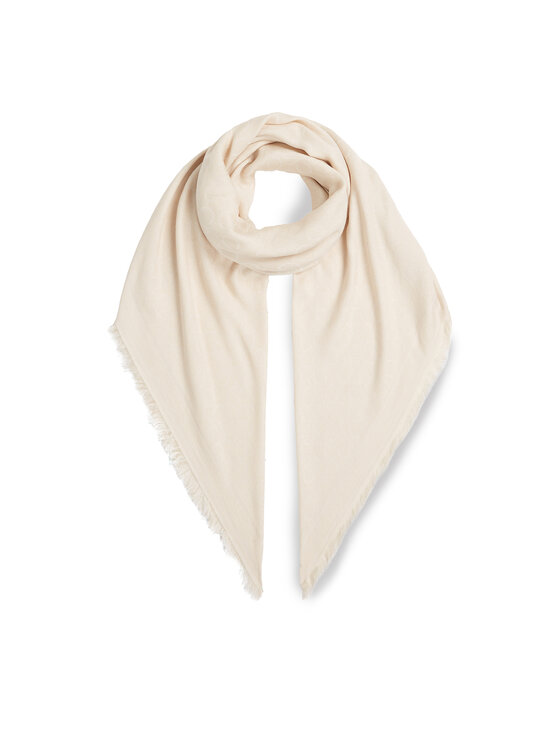 Calvin Klein Eșarfă Calvin Klein Monogram Jacquard Scarf K60K608779 Alb