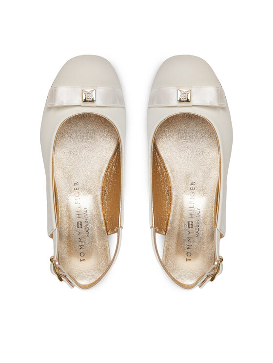 Tommy Hilfiger Σανδάλια Tommy Hilfiger Ballerina Chanel T4A3-33929-0206 M Εκρού