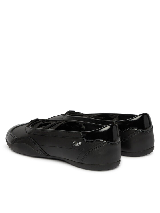 Tommy Hilfiger Μπαλαρίνες Tommy Hilfiger Tjw Ballet Sneaker EN0EN03169 Μαύρο